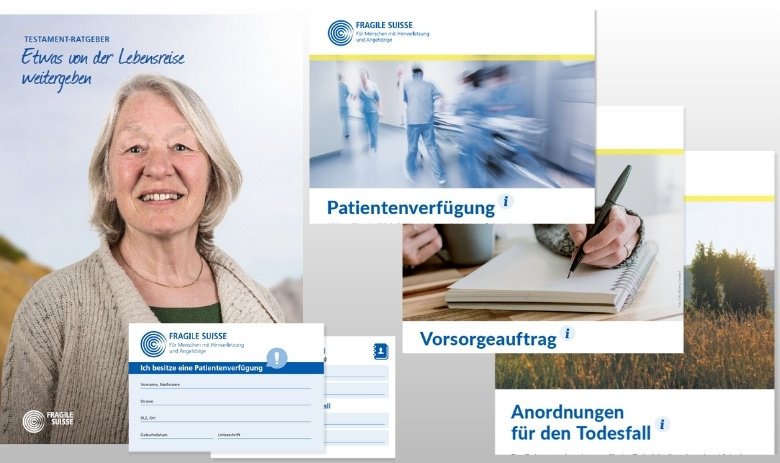 Titelseiten mehrerer Dokumente auf grauem Hintergrund zusammengestellt