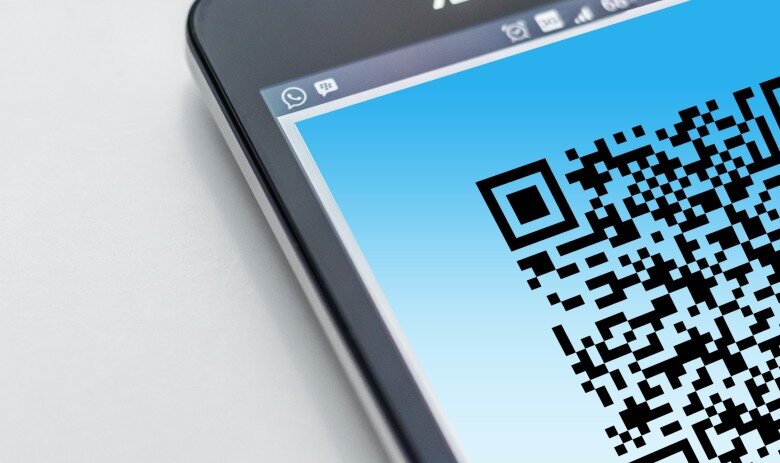 Symbolbild QR-Code Téléphone avec un QR-code