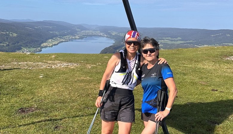 Chantal et Edith Deux femmes en habit de sport