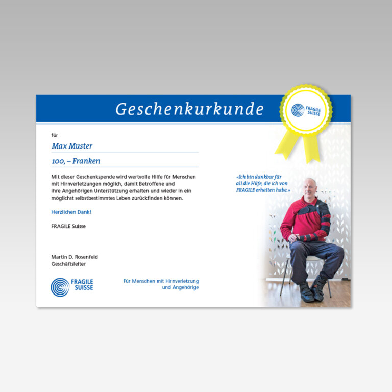 Geschenkurkunde