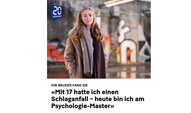 Artikel: «Mit 17 hatte ich einen Schlaganfall – heute bin ich am Psychologie-Master»