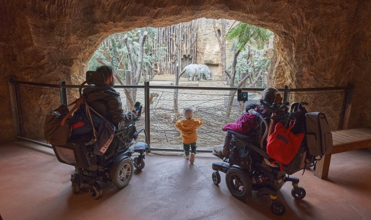 Bild Rollstuhlgängige im Zoo